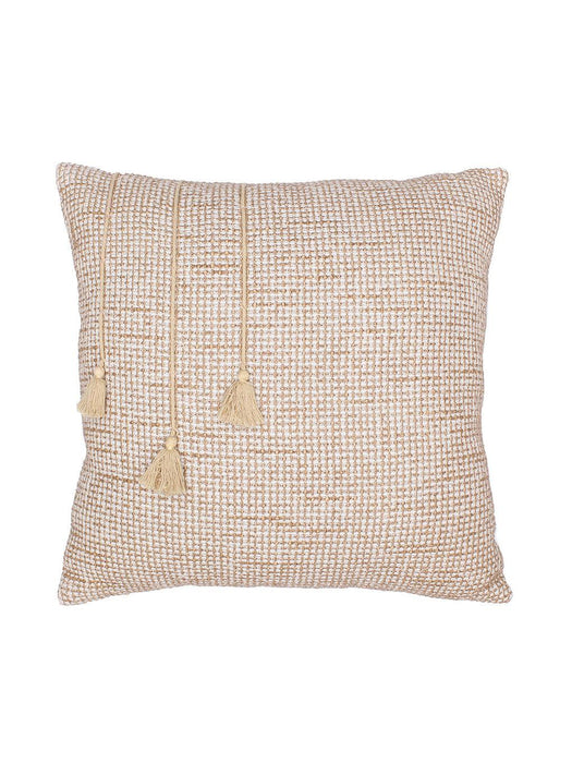 Buy Cushion cover - Beige Square Cotton Cushion Cover by House this on IKIRU online store