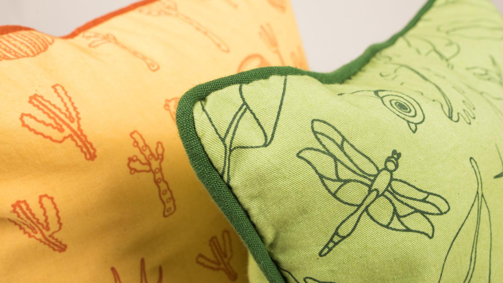 Buy Cushion cover - Habitat Forest Trail Cotton Cushion Covers Set of 2 For Furnishing & Home Decor by Rayden on IKIRU online store