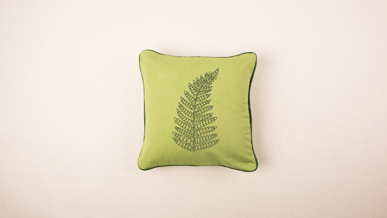 Buy Cushion cover - Olive Green Forest Fern Cushion Cover Set of 2 For Furnishing & Home Decor by Rayden on IKIRU online store