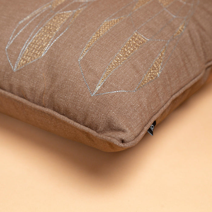 Buy Cushion cover - Peacock Caramel | Uniquie Sofa Pillow Cover by Chann Studios on IKIRU online store