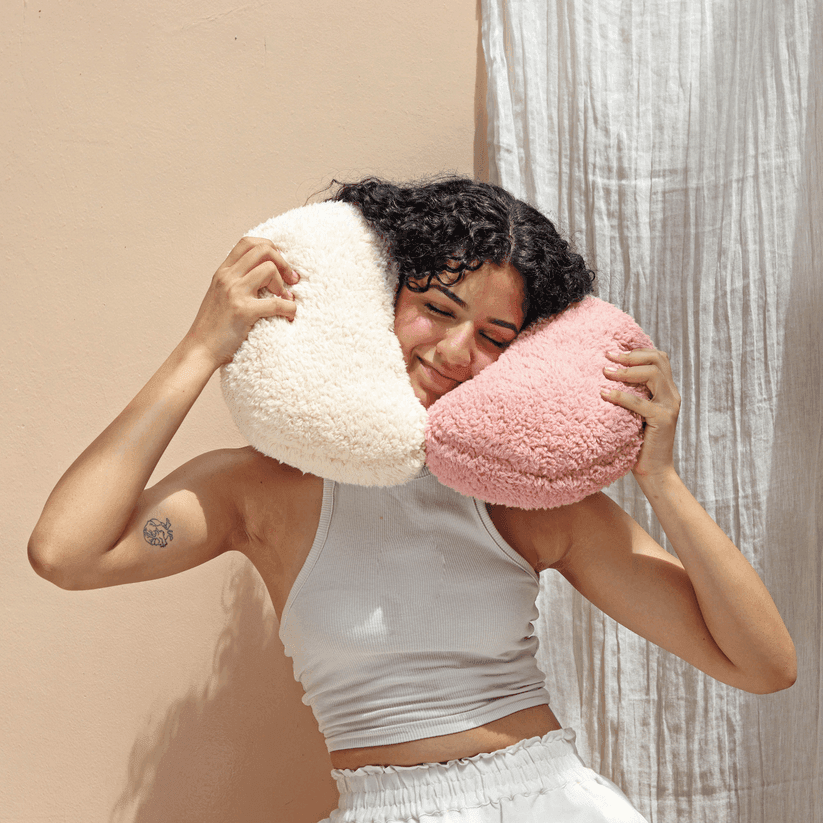 Buy Cushion - Crescent Soft Polyester Cloud Cushion | Pillow For Living Room & Bedroom by Muun Home on IKIRU online store