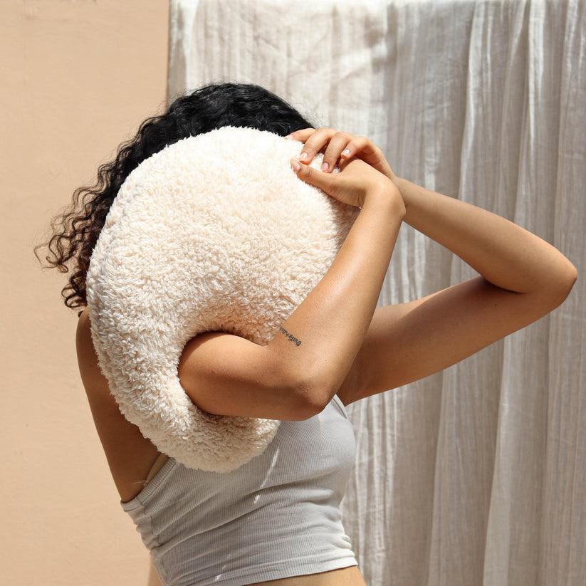 Buy Cushion - Soft Comfy Polyester Ellipse Cloud Cushion | Pillow For Living Room & Bedroom by Muun Home on IKIRU online store