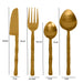 Buy Cutlery - Bamboo Elegance Modern Spoon & Fork Cutlery Set With Unique Handle For Tableware & Kitchen by De Maison Decor on IKIRU online store