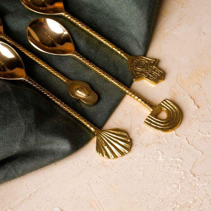 Buy Cutlery - Brass Cutlery for Serveware | Spoon & Fork Set for Dining Table | Tableware by ISAAKA on IKIRU online store