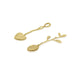 Buy Cutlery - Chaff Golden Tea & Coffee Spoons Set Of 2 For Dining Table & Kitchen by Home4U on IKIRU online store