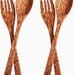 Buy Cutlery - Coconut Wood Spoon & Fork Set Of 4 | Wooden Cutlery For Home & Serving by Thenga on IKIRU online store