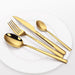 Buy Cutlery - Dot Cutlery Gold for Serveware I Spoon, Knife & Fork for Dining Table | Tableware by ISAAKA on IKIRU online store