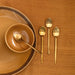 Buy Cutlery - Mryda Brass Desert Spoon Set Of 4 | Elegant Cutlery For Home & Restaurant by Courtyard on IKIRU online store