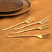 Buy Cutlery - Mryda Brass Table Fork For Dinner | Gold Cutlery For Dining Table & Kitchen by Courtyard on IKIRU online store