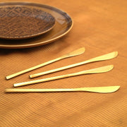 Buy Cutlery - Mryda Brass Table Knife Set Of 4 | Butter Knives Cutlery For Kitchen & Dining Table by Courtyard on IKIRU online store
