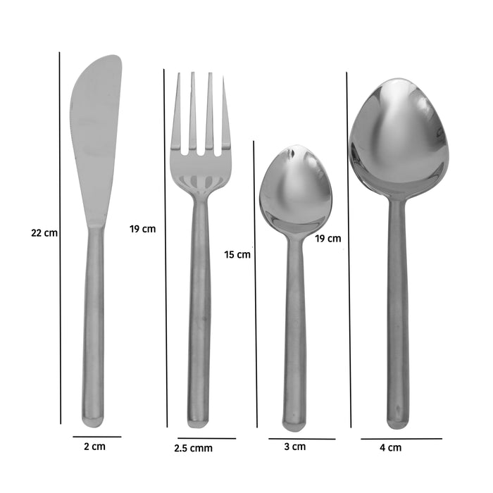 Buy Cutlery - Radiant Reflections Cutlery Set of 16 For Kitchen Decor by De Maison Decor on IKIRU online store