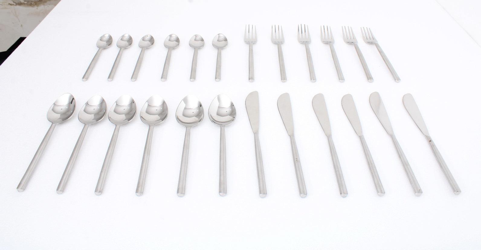 Buy Cutlery - Radiant Reflections Cutlery Set of 24 | Dining Decor by De Maison Decor on IKIRU online store