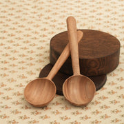Buy Cutlery - Siwana Wooden Laddle Set of 2 | Serving Spoons For Dining & Kitchen by Courtyard on IKIRU online store