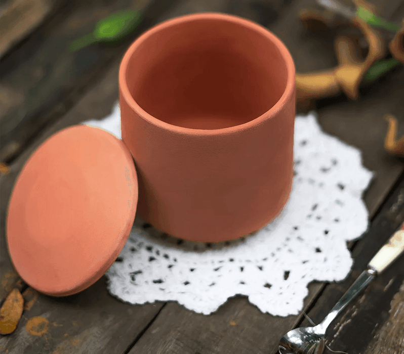 Buy Dahi Handi - Eco-Friendly Terracotta Curd Setter Dahi Handi With Lid | Mitti Bartan and Storage Containers by Trance Terra on IKIRU online store