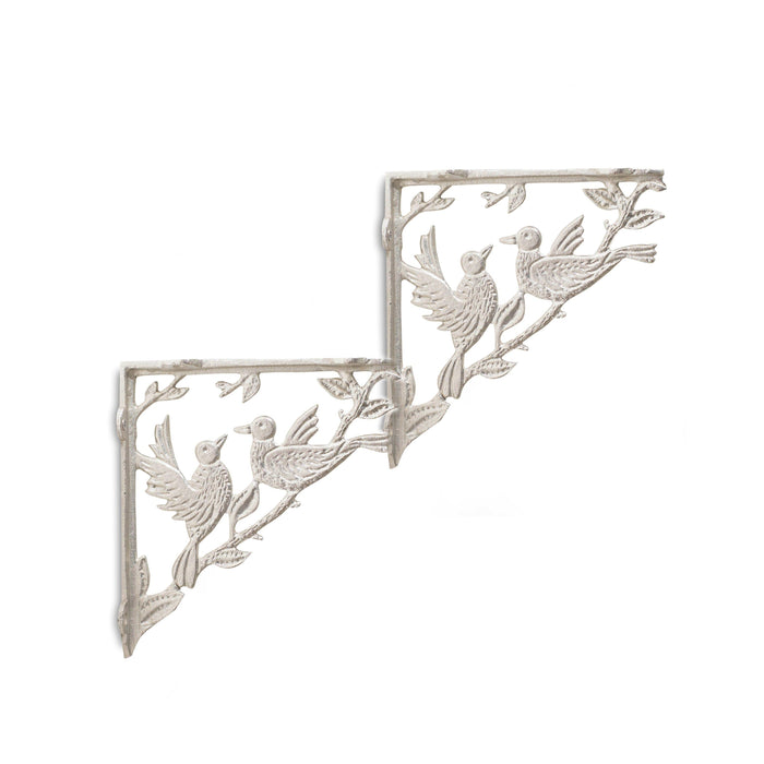 Buy Decor Objects - 2 Pieces Silver Metal Wall Bracket For Wall Shelves And Home Decor by Casa decor on IKIRU online store