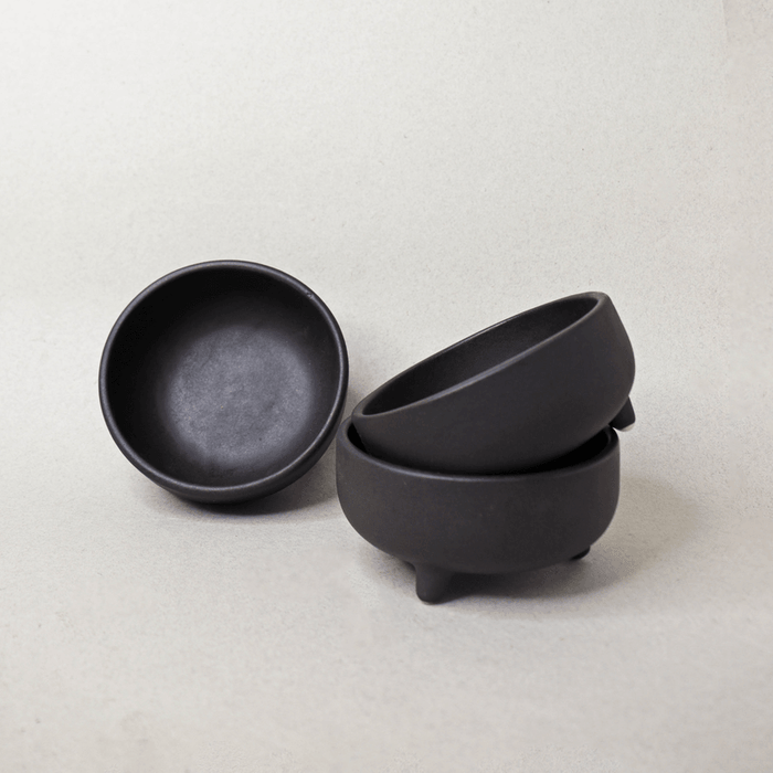 Buy Decor Objects - Charcoal Black Ceramic Pluto Bowl For Organizer & Home Decor by Muun Home on IKIRU online store