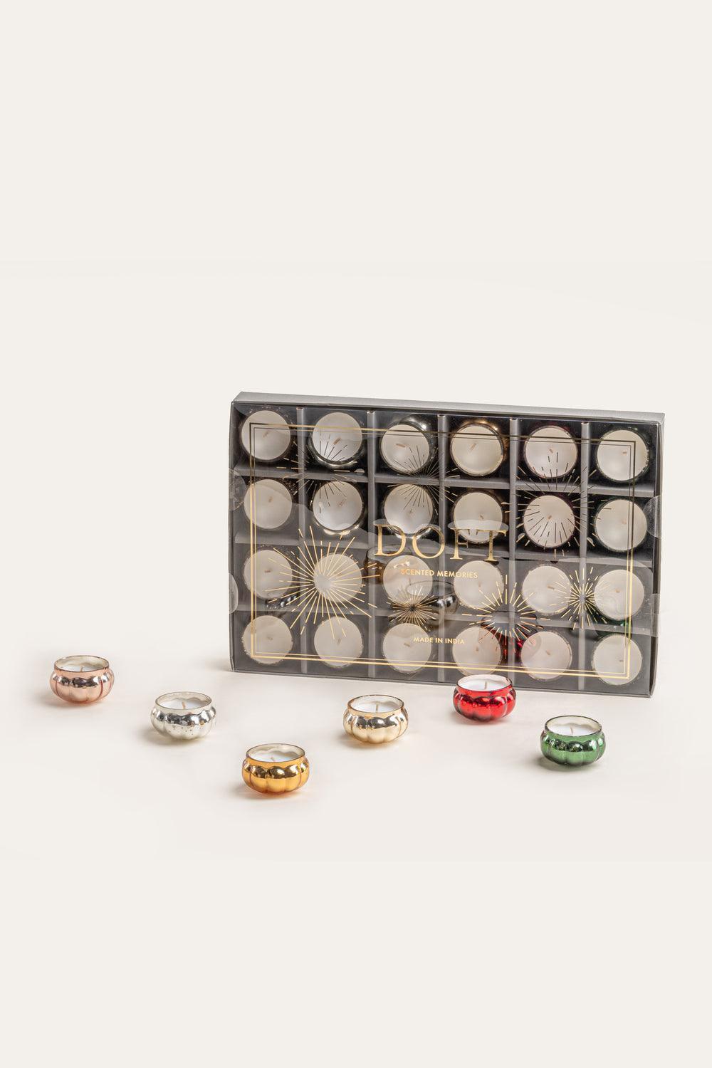 Buy Decor Objects - Decorative Illume Scented Diyas | Small Colorful Fragrant Tealights For Home & Table Decor by Doft Candles on IKIRU online store