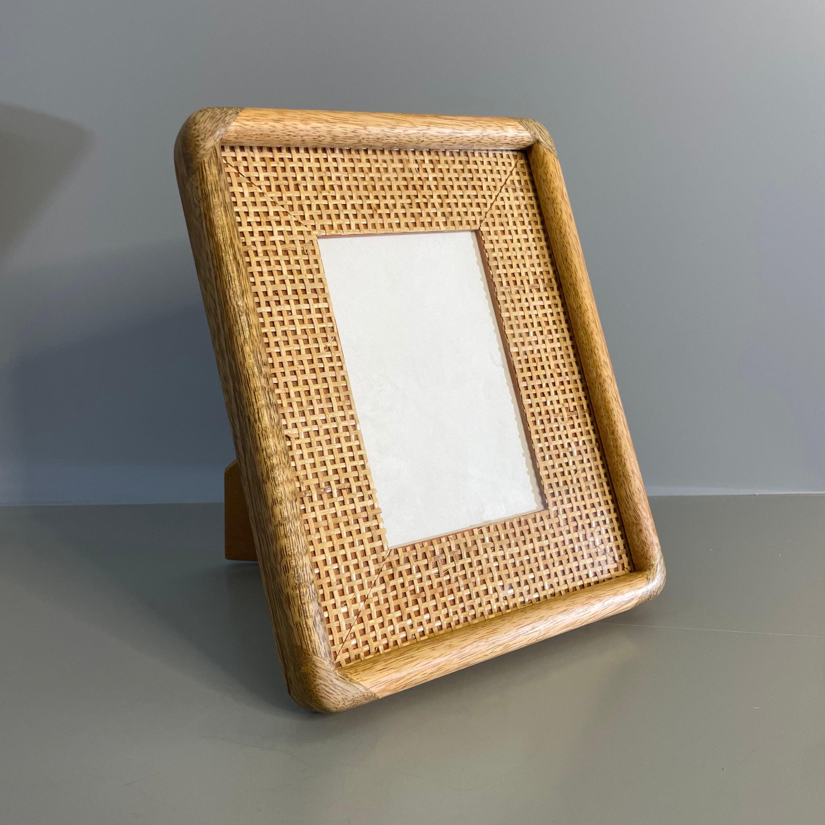 Buy Decor Objects - Selective Edition - Natural Cane Photo Frame for Decor | Artwork Portrait Picture Frames by Objects In Space on IKIRU online store