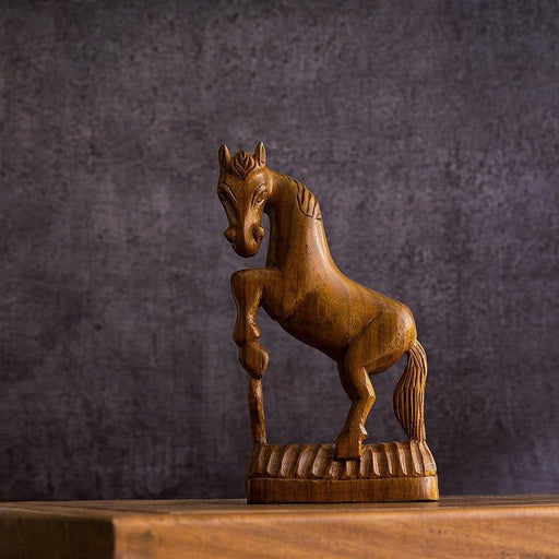 Buy Decor Objects - Wooden Racing Horse by Sowpeace on IKIRU online store