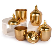 Buy Decorative Bowls & Trays - Ortis Multipurpose Gold & Organiser Tray | Metallic Jars for Gift by Manor House on IKIRU online store