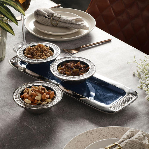 Buy Decorative Bowls & Trays - Versace Design Bowl Set | Serving Platter for Dining Table by De Maison Decor on IKIRU online store