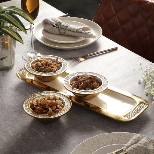 Buy Decorative Bowls & Trays - Versace Design Bowl Set | Serving Platter for Dining Table by De Maison Decor on IKIRU online store