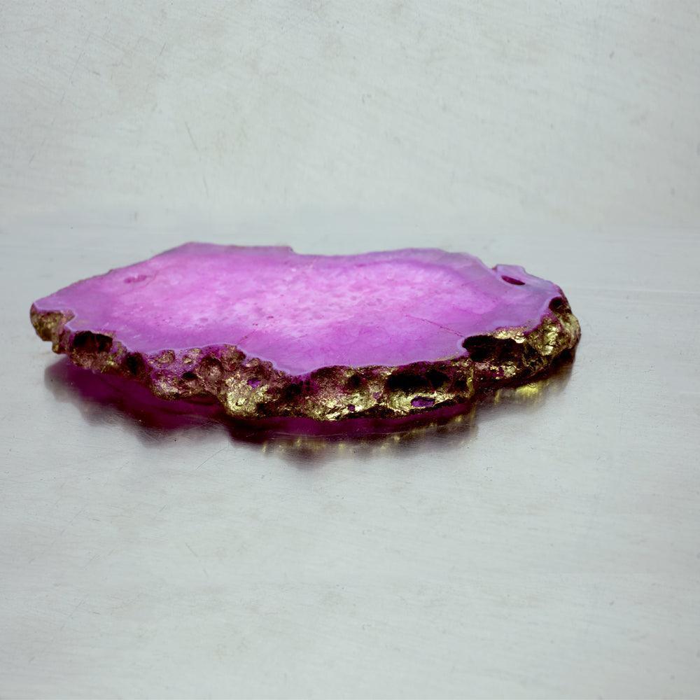 Buy Decorative Storage Boxes - Gold Decorative Iron & Wood Box with Agate Top For Tableware & Home Decor by Manor House on IKIRU online store