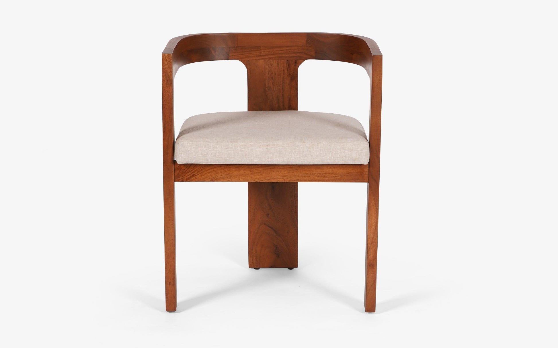 Buy Dining Chair - Attica Wooden Dining Chair With Armrest | Minimal Living Room Chair For Home by Orange Tree on IKIRU online store