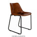 Buy Dining Chair - Kauff II Brown Leather Dining Chair I Set Of 2 by Home Glamour on IKIRU online store