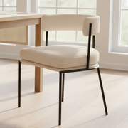 Modern Stylish Dining Chair | Steel & Upholstery Multipurpose Chair For Home