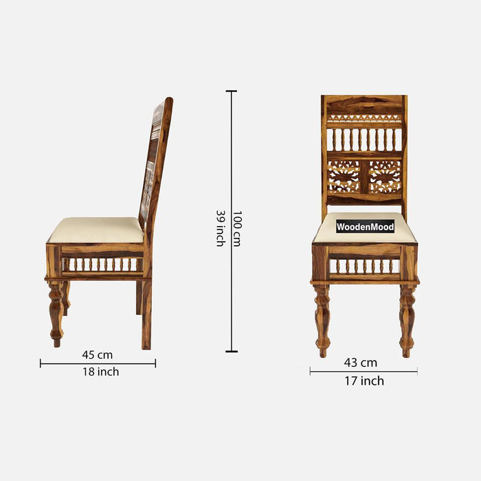 Buy Dining Chair - Rinika Dining Chair - Set of 2 by Wooden Mood on IKIRU online store