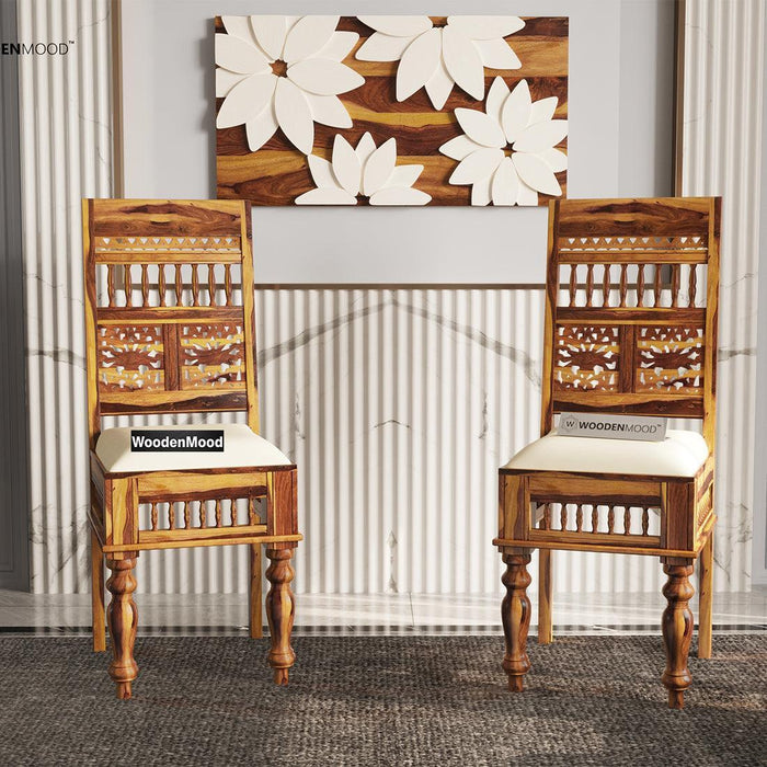 Buy Dining Chair - Rinika Dining Chair - Set of 2 by Wooden Mood on IKIRU online store