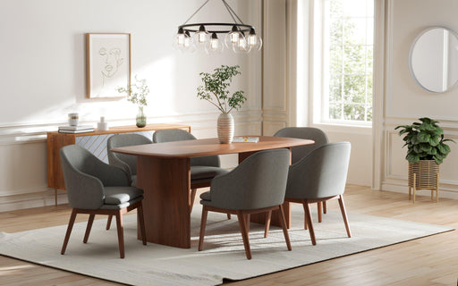 Buy Dining Furniture Set - Anish Dining Table With 6 Wayane Chair Without Arms by Orange Tree on IKIRU online store