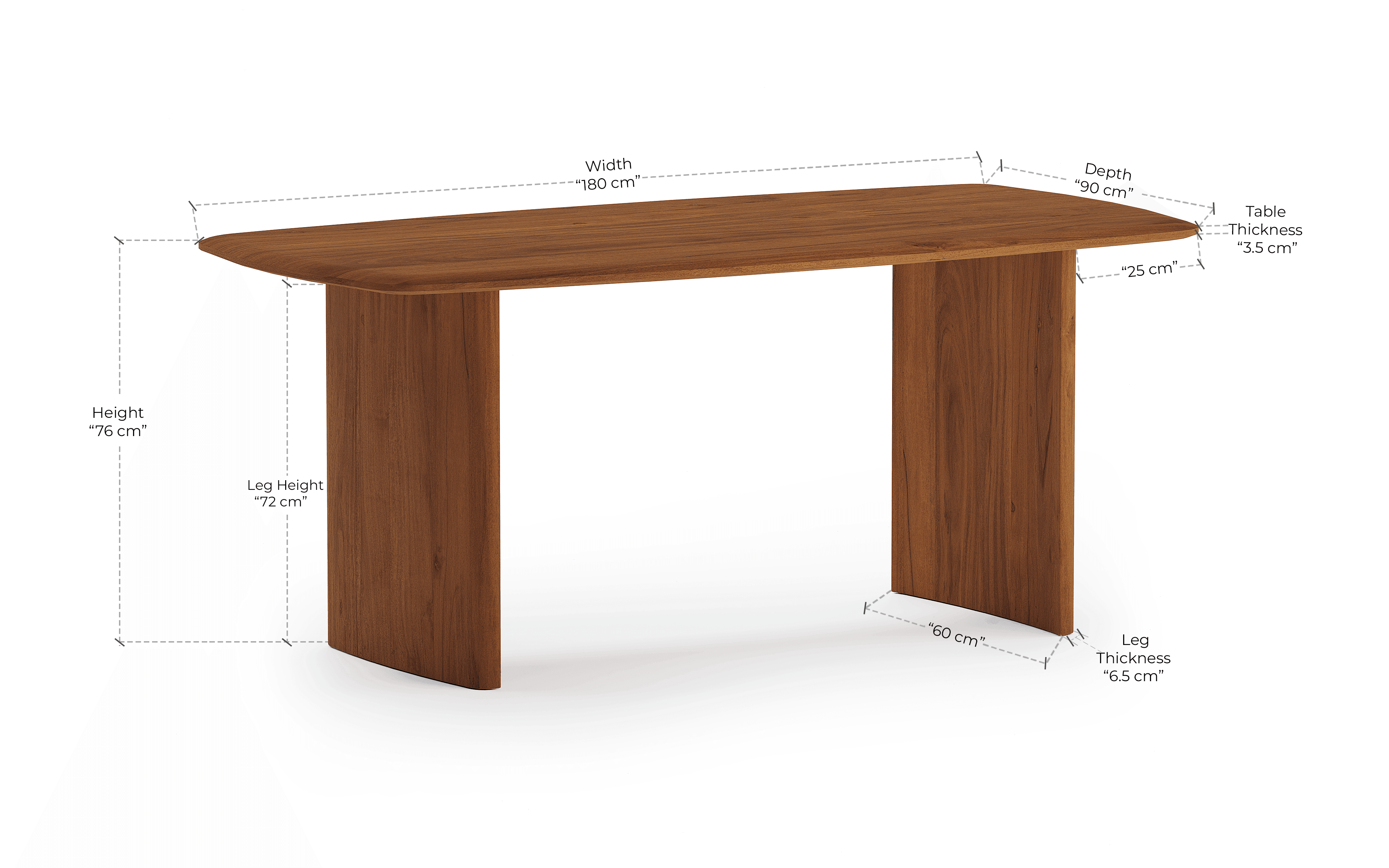 Buy Dining Furniture Set - Anish Dining Table With 6 Wayane Chair Without Arms by Orange Tree on IKIRU online store