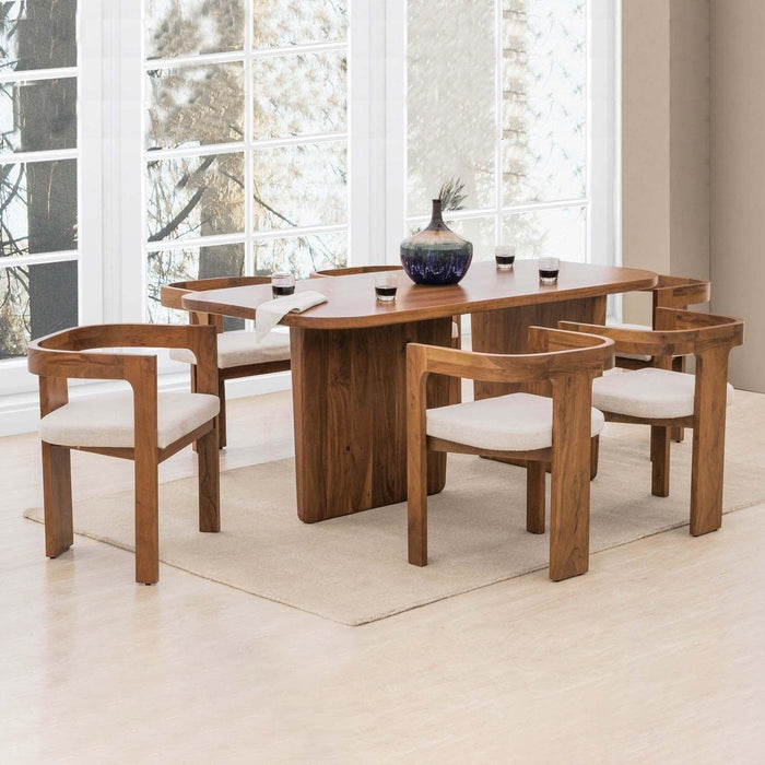 Buy Dining Furniture Set - Attica Dining Table With 4 Chairs And Bench by Orange Tree on IKIRU online store