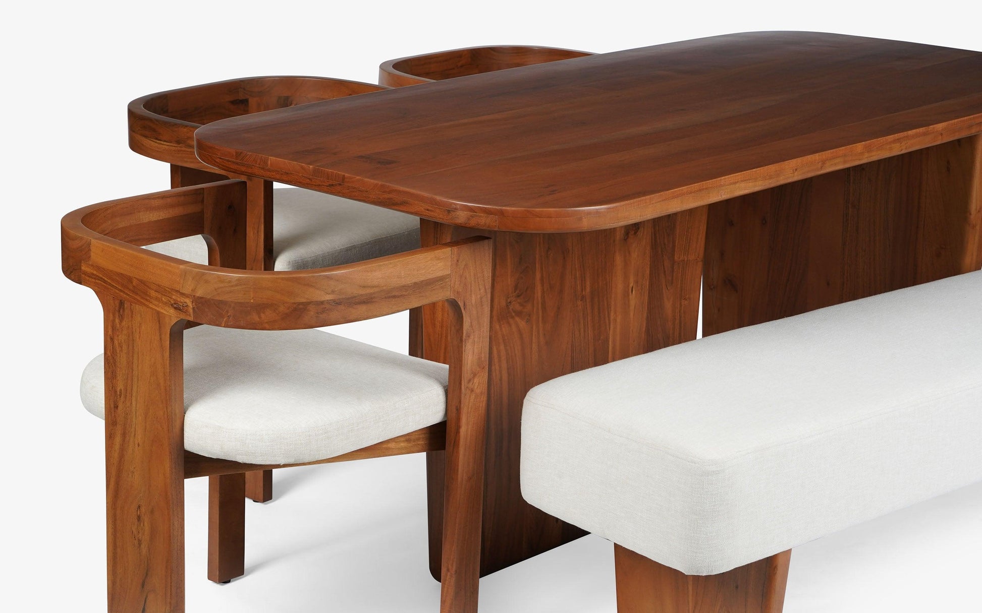 Buy Dining Furniture Set - Attica Dining Table With 4 Chairs And Bench For Home Decor by Orange Tree on IKIRU online store