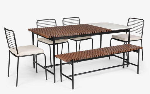 Buy Dining Furniture Set - Covent Garden Outdoor Dining Table With 4 Chairs And Bench by Orange Tree on IKIRU online store