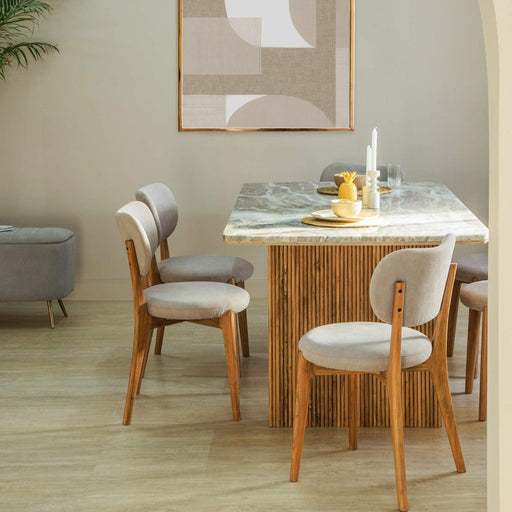 Buy Dining Furniture Set - Hiro Dining Table With 6 Chairs by Orange Tree on IKIRU online store