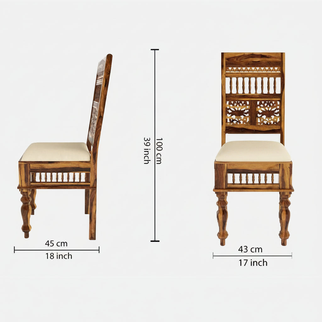 Buy Dining Furniture Set - Rinika Six Seater Dining Set with Bench by Wooden Mood on IKIRU online store