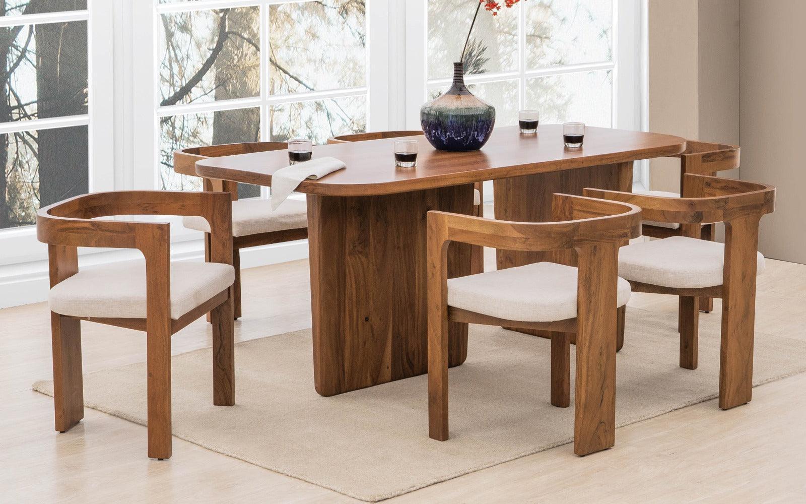 Buy Dining Table - Attica Dining Table 6 Seater by Orange Tree on IKIRU online store