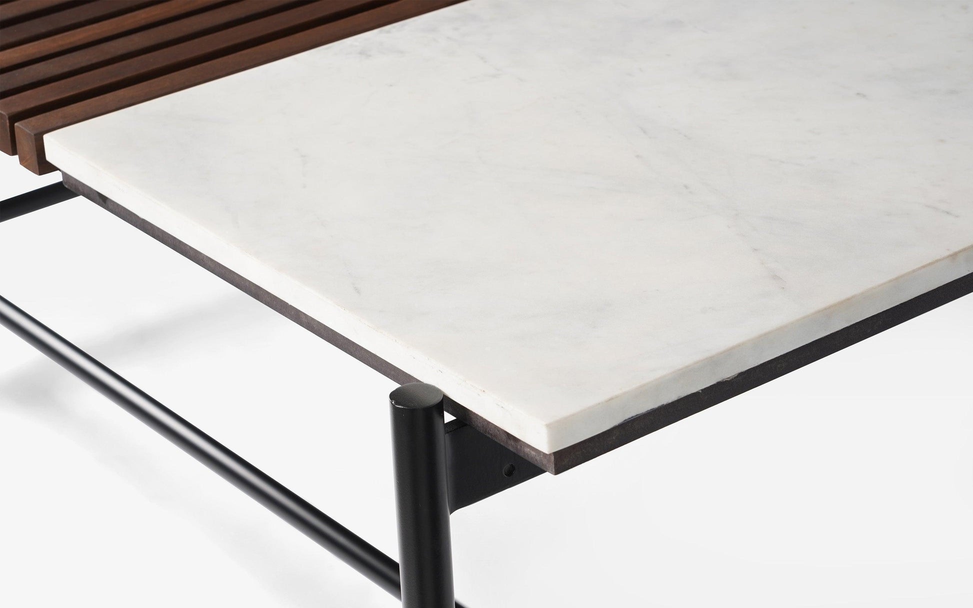 Buy Dining Table - Covent Wooden & Marble Finish Garden Outdoor Dining Table | Teapoy For Home by Orange Tree on IKIRU online store