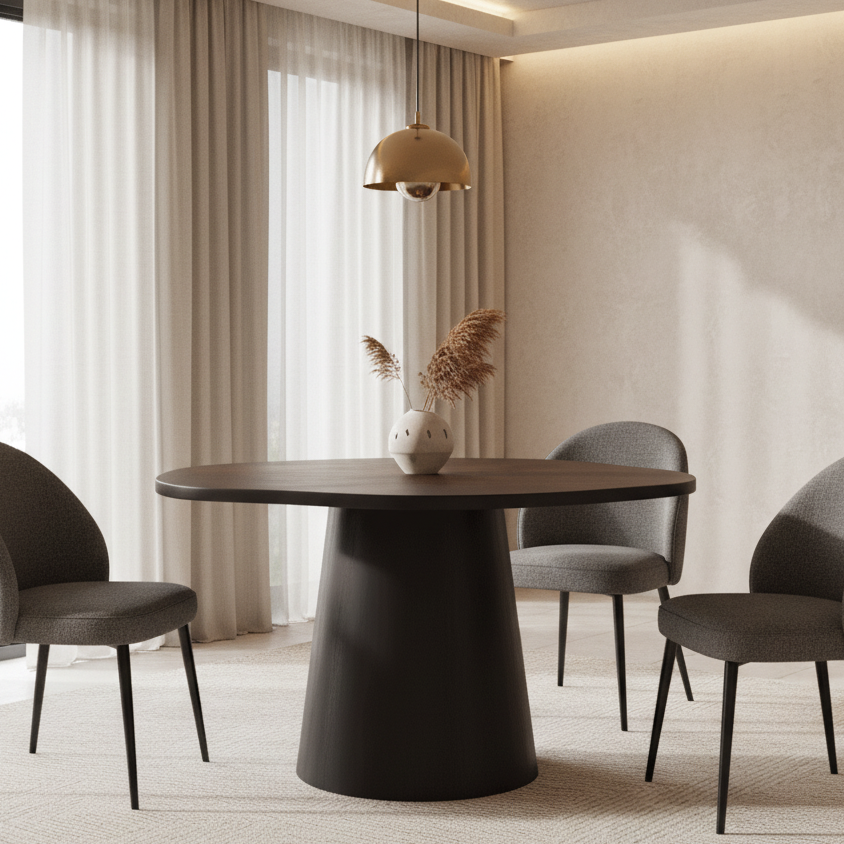 Crater Round Dining Table