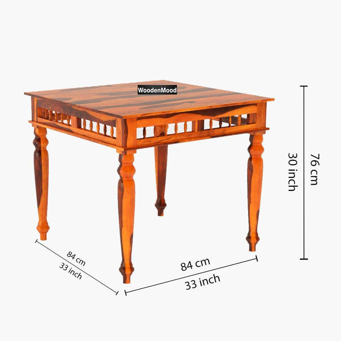 Buy Dining Table - Rinika 4 Seater Dining Table by Wooden Mood on IKIRU online store