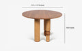 Buy Dining Table Selective Edition - Andaman Baratang 4 Seater Round Dining Table by Orange Tree on IKIRU online store