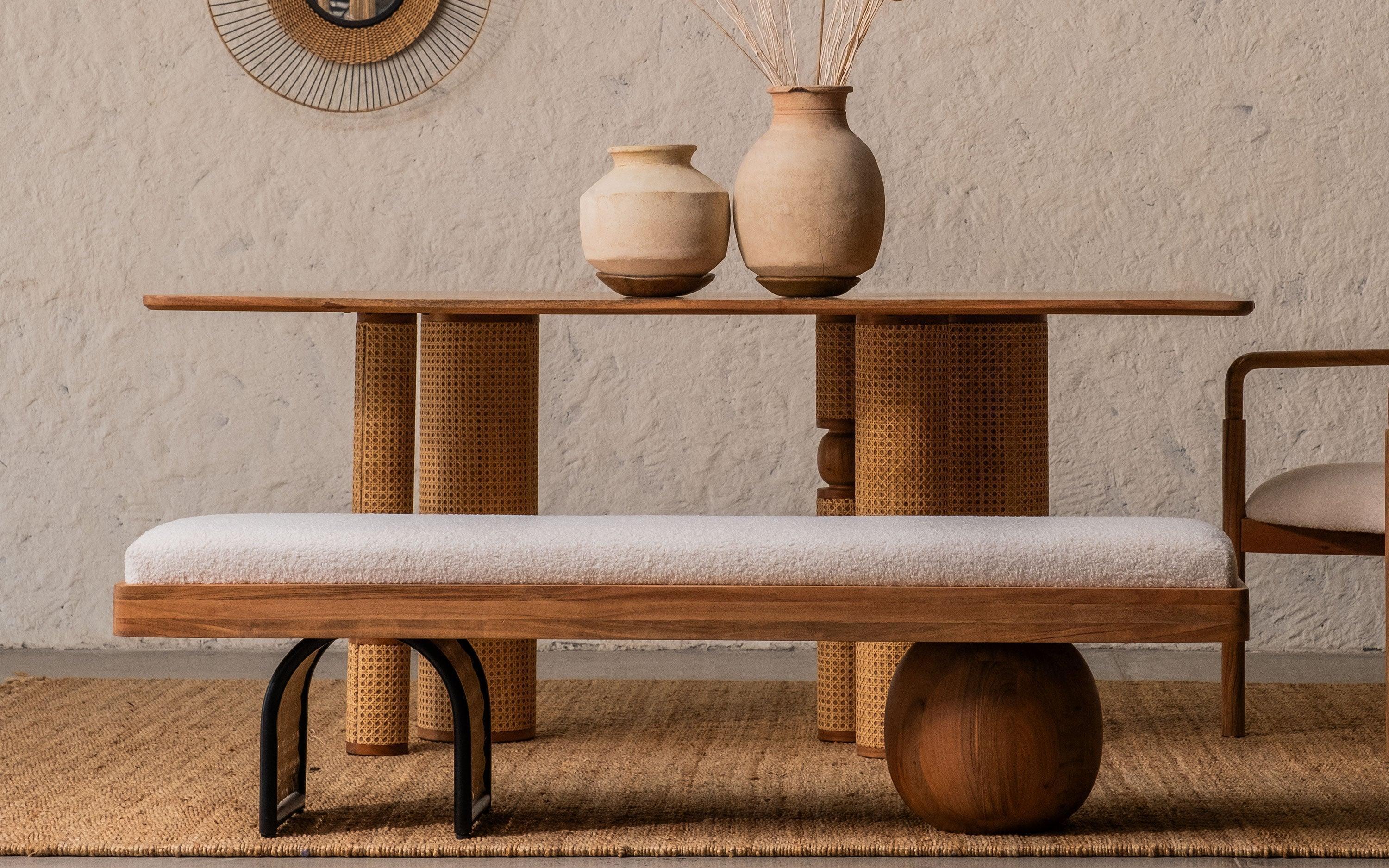 Buy Dining Table Selective Edition - Andaman Baratang Rectangle 6 Seater Dining Table by Orange Tree on IKIRU online store