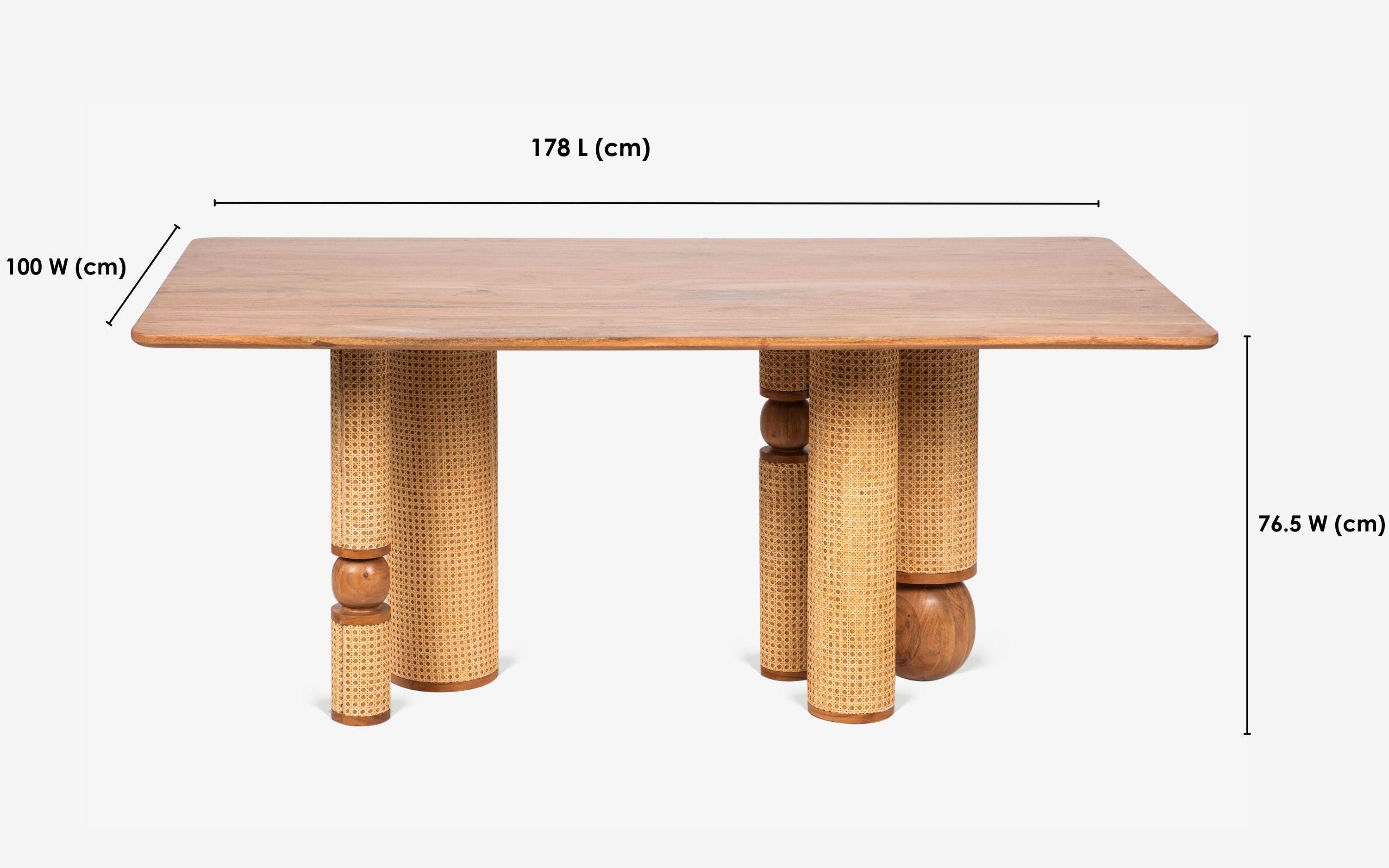 Buy Dining Table Selective Edition - Andaman Baratang Rectangle 6 Seater Dining Table by Orange Tree on IKIRU online store