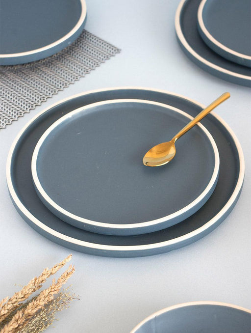 Buy Dinner Plates - Berlin Blue Quarter Plate - Set of 2 by The Table Fable on IKIRU online store