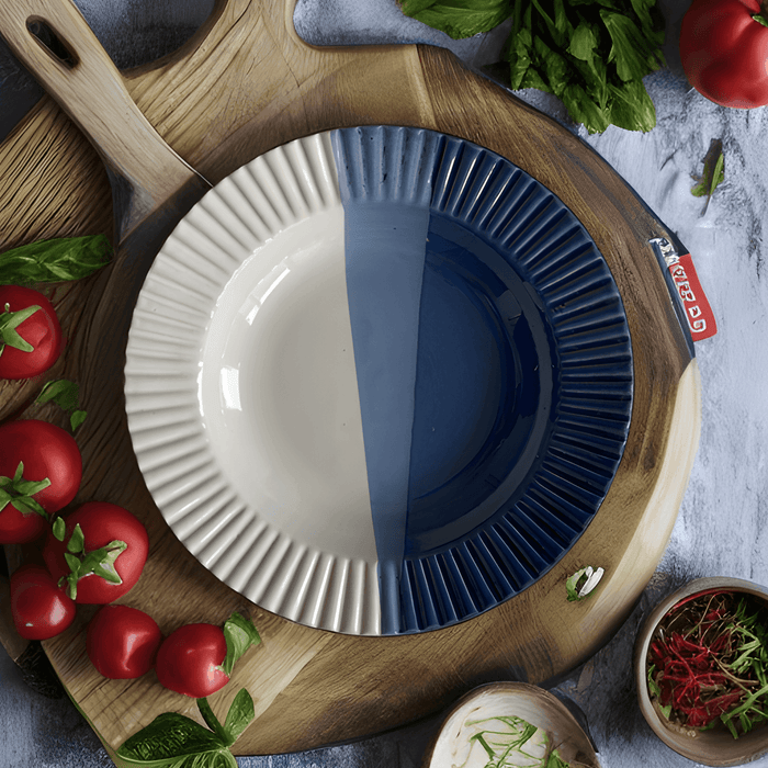 Buy Dinner Plates - Elengate Bluebird Pasta Plate | Serving Kitchenware by Ceramic Kitchen on IKIRU online store