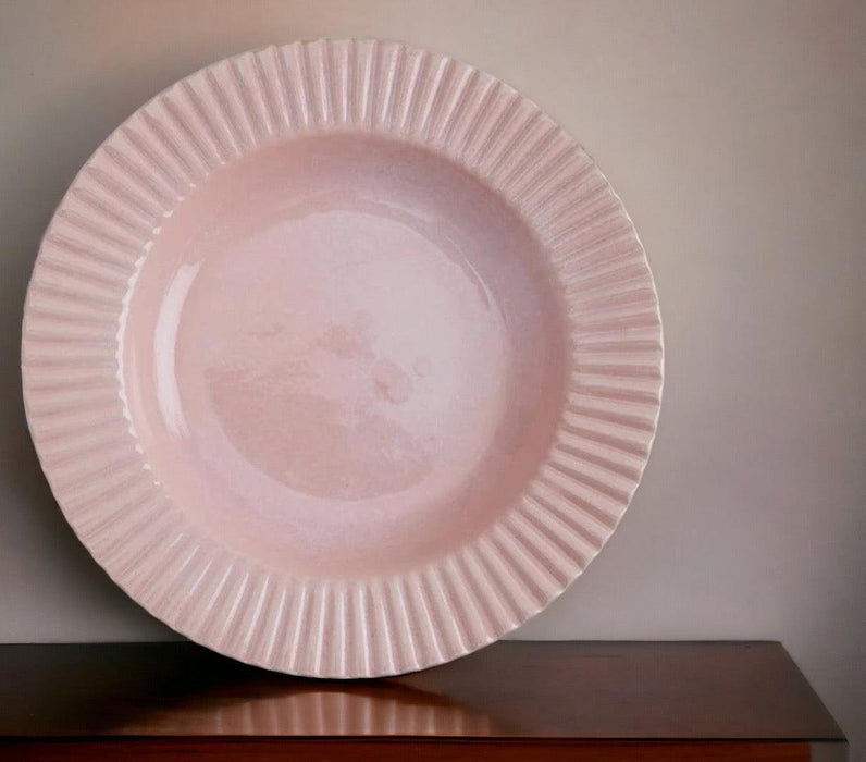 Buy Dinner Plates - Roseus Flamingo Deep Pasta Plate | Platters For Serving by Ceramic Kitchen on IKIRU online store