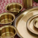 Buy Dinner Set - Mangala Brass Antique Gold Dinner Set For Home & Gifting by Courtyard on IKIRU online store